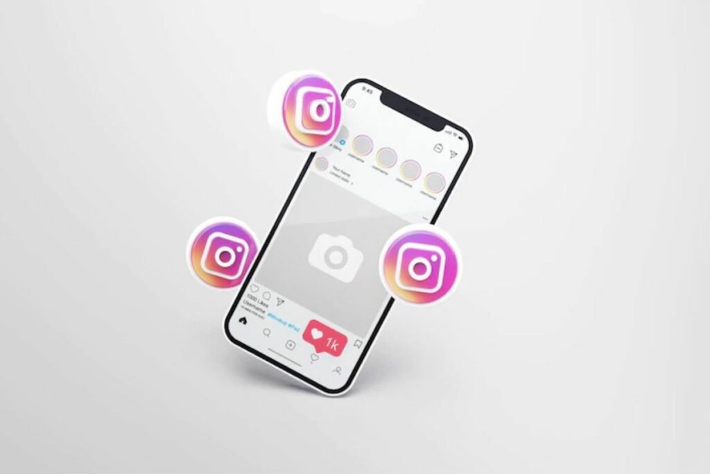 Telefono con Instagram - T1 Páginas
